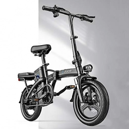 DODOBD Bicicleta Electrica Plegables, Bicicleta Electrica 48V Plegable Motor Bicicleta Plegable 20 km/h- E-Bike 14" Actualizar Bici Electrica Urbana Ligera para Adulto con Pedales