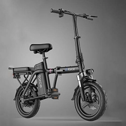 DODOBD Bicicletas eléctrica DODOBD Bicicleta Eléctrica Plegable, 14"Bicicleta Eléctrica 400W Potente Motor 48V Batería Extraíble Marco de Acero con Alto Contenido de Carbono - Sin Transmisión por Cadena