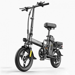 DODOBD Bicicletas eléctrica DODOBD Bicicleta Eléctrica Plegable, 14 Pulgadas y 350W para Adultos Velocidad Máxima de 20 Km / H Tres Modos de Conducción Marco Aleación de Acero con Alto Contenido de Carbono
