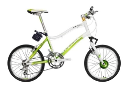 Dorcus Bicicleta dorcus bicicleta eléctrica DC de 1 Emotion 20 g 20 pulgadas, Verde / Blanco, 24 V / 11, 6ah batería
