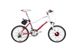 Dorcus Bicicleta Dorcus DC-1 Emotion 20G - Bicicleta eléctrica (20 pulgadas, 24 V, 11, 6 Ah), color rojo y blanco