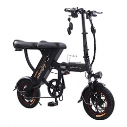 Dpliu-HW Bicicletas eléctrica Dpliu-HW Bicicleta Elctrica Bicicleta elctrica Batera de Litio de 12 Pulgadas Bicicleta Plegable de Viaje Hombres y Mujeres Que conducen Mini Scooter de batera de 48 V for Adultos (Color : A)