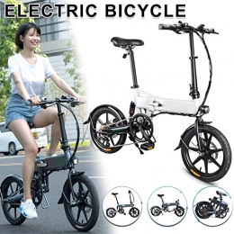 Duial Bicicletas eléctrica Duial Bicicleta elctrica Plegable Adultos Folding Electric Bike for Adults 16 Inch 250W High Speed 25KM / H Lightweight Alloy Folding Bicycle Bike