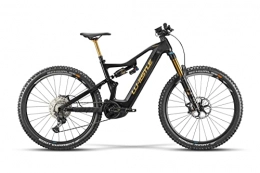 WHISTLE Bicicletas eléctrica E-Bike 2022 MTB Full Carbon 2022 White B-Rush C9.2 12 V talla 44 color negro / oro