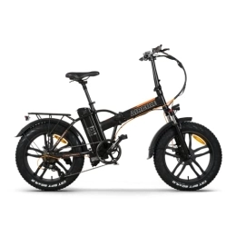 Genérico Bicicletas eléctrica E-Bike Fold Black, Bicicleta eléctrica Plegable Unisex Adulto, Negro, Airbike