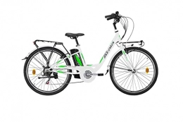Atala Bicicleta E-Bike Modelo 2021 Pedal asistida atala E-Way 26 6 V 360 WHT / GREEN MT D41 Talla XS