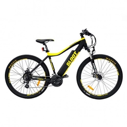 E-MTB Hardtail E-HT1001 - Bicicleta eléctrica (27,5"), color negro y amarillo