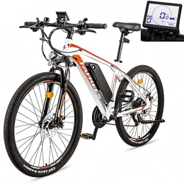HFRYPShop Bicicletas eléctrica Ebike Bicicleta de Montaña de 26 Pulgadas, Motor 36 V 250 W | Batería de Litio Actualizado de 10, 4 Ah | Shimano 21 | Distancia Efectiva 40-90KM (Blanco)