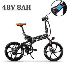 RICH BIT Bicicletas eléctrica eBike_RICHBIT 730 Bicicletas Plegables Ciudad cercanas Ciclismo 250W 48V 8AH Gris
