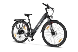 ESKUTE Bicicleta ESKUTE E-Bike Polluno de 28" para Adultos, Bicicleta Eléctrica Unisex con Batería Samsung Cell 36V 14, 5Ah, Bicicleta electrica de Paseo con Motor Bafang 250W