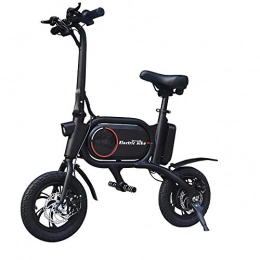 Ubrand Bicicletas eléctrica European Stock - Bicicleta eléctrica para adultos (36 V / 6 Ah, batería desmontable, 350 W, marco plegable, bicicleta eléctrica portátil de 12 pulgadas)