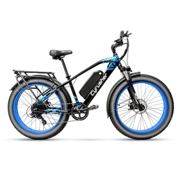 Extrbici Bicicleta Extrbici Bicicletas Eléctricas para Adultos Bicicleta Eléctrica de Montaña para Hombres y Mujeres con Batería de Litio Impermeable de Banda Gruesa 48V16AH XF650 Blue