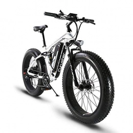 Extrbici Bicicletas eléctrica Extrbici eléctrica Bicicleta para Hombres 1000W 48V 26 Pulgadas Deportes al Aire Libre Adultos MTB Neumático Grande Tres Modos de conducción XF800(Blanco y Negro)