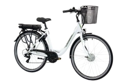 F.lli Schiano Bicicletas eléctrica F.lli Schiano E- Moon Bicicleta eléctrica, Unisex-Adult, Blanco, 28