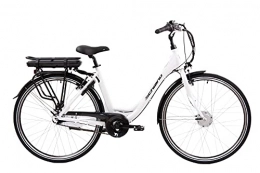 F.lli Schiano Bicicleta F.lli Schiano E- Moon Bicicleta eléctrica, Unisex-Adult, Blanco, L