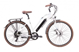 F.lli Schiano Bicicletas eléctrica F.lli Schiano E- Voke Bicicleta, Adulto Unisex, Blanca, 28