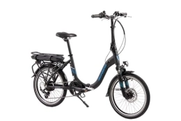 F.lli Schiano  F.lli Schiano Solar Bicicleta eléctrica Plegable, Unisex-Adult, Negra, 20