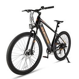 Fafrees Bicicletas eléctrica Fafrees Bicicleta de Asistencia Eléctrica de 27, 5 Pulgadas, Bicicleta de Montaña para Ciudad con Motor de 250 W 36 V 10 Ah, Horquilla de Suspensión de Bloqueo Frontal (Naranja)