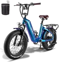 Fafrees  Fafrees Bicicleta eléctrica de montaña de 20 pulgadas, batería de 48 V / 22, 5 Ah, bicicleta eléctrica de 60 N.m, bicicleta eléctrica plegable Shimano 7S, bicicleta eléctrica eléctrica para mujer, frenos