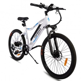Fafrees Bicicletas eléctrica Fafrees Bicicleta eléctrica de montaña F100 de 26 pulgadas, con batería de 48 V / 11, 6 Ah, Shimano 7S, bicicleta eléctrica para hombre y mujer, color blanco