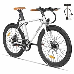 Fafrees Bicicletas eléctrica Fafrees Bicicleta eléctrica F1, Bicicleta de Carretera eléctrica para Adultos de 250W con neumáticos 700C * 28C, batería extraíble de 36V 8.7Ah, 25km / h, Blanco