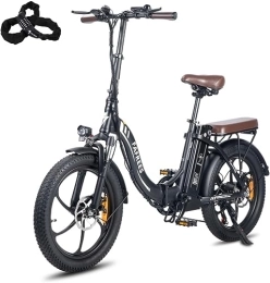 Fafrees Bicicletas eléctrica Fafrees Bicicleta eléctrica F20PRO, 250 W fatbike, 20 * 3.0 Pulgadas Plegable Bicicleta Urbana eléctrica, 18Ah batería, Rango de 140 km, E-Bike para Adultos (Negro)