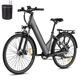 Fafrees  Fafrees Bicicleta eléctrica Oficial F28 Pro 27, 5 Pulgadas 14, 5 Ah, E Bike para Hombre Mujer, 250 W Shimano 7S, Bicicleta eléctrica con luz de Freno, Pedelec Pantalla LCD de 3, 5 Pulgadas con App