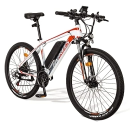 Fafrees Bicicletas eléctrica Fafrees Bicicleta eléctrica para adultos, Hailong-One de 26 pulgadas, con batería alterna de 36 V / 10 Ah, bicicleta eléctrica Shimano de 21 velocidades, capacidad de carga de 120 kg (blanco)