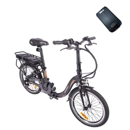 Fafrees Bicicleta Fafrees Bicicleta eléctrica Plegable con batería de Repuesto Conforme al código de circulación para desplazamientos, Motor de 250 W, batería de 20 Pulgadas, 48 V / 10 Ah, para Hombre y Mujer