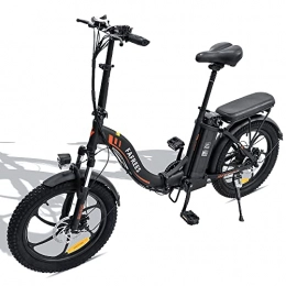Fafrees Bicicleta Fafrees Bicicleta eléctrica plegable de 20 pulgadas, 250 W, 36 V, 15 Ah, batería con gran capacidad, Shimano 7S, 20 x 3, 0 Fat Tire
