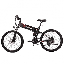 Fafrees Bicicletas eléctrica Fafrees Bicicleta Eléctrica Plegable de 26 Pulgadas 48 V 500 W, Velocidad Máxima 40 km / h, Bicicleta Eléctrica para Adultos Shimano de 21 Velocidades con Pantalla LED + Pedal de Aluminio