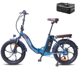 Fafrees Bicicleta Fafrees Bicicleta eléctrica plegable F20 Pro Fatbike para mujer, 20 pulgadas con batería de 36 V, 18 Ah, plegable, 250 W, Shimano 7S, bicicleta eléctrica de 25 km / h