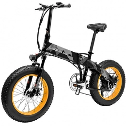 Fafrees Bicicleta Fafrees Bicicleta Eléctrica Plegada Aleación de Aluminio Bateria Removible 500W 48V 10.4AH Bicicleta Eléctrica de Montaña para Adultos 20 * 4.0 Pulgada Ruedas con Bomba de Bloqueo(EU Stock)