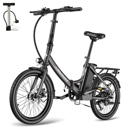 Fafrees Bicicleta Fafrees F20 Light 20 Pulgadas Plegable E-Bike 250W para Mujer Hombre Adolescente Anciano con Batería Extraíble de 36V 14, 5 Ah, Bicicleta Eléctrica Velocidad Máxima 25 km / h Shimano 7S