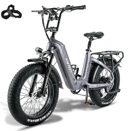 Fafrees Bicicleta Fafrees F20 Master - Bicicleta eléctrica de montaña para hombre de 20 pulgadas, para adultos de 165 a 200 cm, batería de 48 V / 22, 5, 60 N.m, bicicleta eléctrica Shimano 7S, frenos de disco hidráulicos