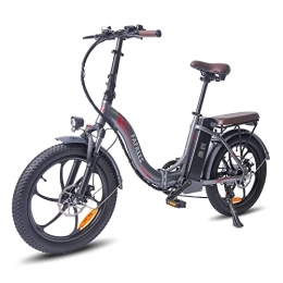 Fafrees Bicicletas eléctrica Fafrees F20 Pro [Oficial] Fat Bike 20 Pulgadas con batería de 36 V 18 Ah, Citybike Mujer Bicicleta Eléctrica Plegable 250 W E Bike Hombre 150 kg, máx. 25 km / h Bicicleta de montaña Shimano 7S Gris