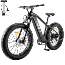 Fafrees  Fafrees F26 CarbonM [Oficial] Bicicleta eléctrica de 26 pulgadas para adultos 48 V / 22, 5 batería, bicicleta eléctrica para hombre 95 N.m, bicicleta eléctrica de montaña de 180 kg, Shimano 9S, frenos de