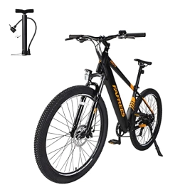 Fafrees Bicicletas eléctrica Fafrees KRE27.5 - Bicicleta de montaña eléctrica para mujer (27, 5 pulgadas, 250 W, batería de 36 V, 10 Ah, Shimano 7S, para 120 kg, 165 - 198 cm), color naranja