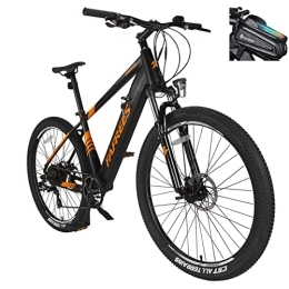 Fafrees Bicicletas eléctrica Fafrees KRE27.5 - Bicicleta eléctrica de montaña de 27, 5 pulgadas, para hombre de 250 W, bicicleta eléctrica de mujer de 120 kg, batería extraíble de 36 V / 10 Ah, E-MTB de 25 km / h Shimano 7