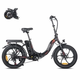 Fafrees  Fafrees [Oficial] Bicicleta eléctrica Plegable F20, 250W / 16Ah Bicicleta eléctrica Urbana, 20 Pulgadas Fatbike, Shimano 7 velocidades, Alcance 120 km, 25km / h, Negro