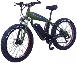 CCLLA Bicicleta Fat Tire Bicicleta eléctrica 48V 10Ah Batería de Litio con Sistema de absorción de Impactos 26 Pulgadas 21 velocidades Adultos Snow Mountain E-Bikes Frenos de Disco (Color: 10Ah, Tamaño: Ver