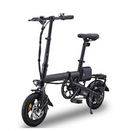 Fbewan Bicicleta Fbewan 12" Bicicleta eléctrica Plegable 350W 25mph Aluminio Bicicleta eléctrica con Pedal con 36V / 5.2AH de Iones de Litio para Adultos y Adolescentes