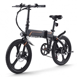 Festnjght Bicicleta Festnjght Bicicleta eléctrica Plegable 20 Pulgadas, ciclomotor eléctrico asistido, Rango de 40-50 km para desplazamientos Diarios