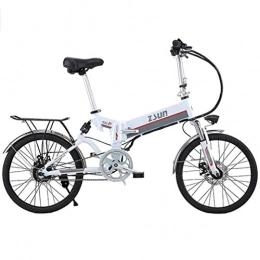 FFF-HAT Bicicletas eléctrica FFF-HAT Bicicleta de montaña eléctrica Plegable de 350w / 36V, Bicicleta de batería asistida de 20 Pulgadas, Cuerpo de aleación de Aluminio, Velocidad única con medidor Inteligente, Resistencia 80 KM
