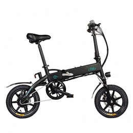 Fiido Bicicletas eléctrica FIIDO Bicicleta elctrica D1 Bicicleta elctrica de Trekking E-Bike Plegable Ruedas de 14" Batera de Litio de 36v 7.8AH Ebike para Adulto (Negro)