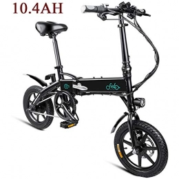 Fiido Bicicleta Fiido Bicicleta elctrica Plegable, Batera Ebike con Motor de Batera de In de Litio de 36V 10.4Ah para Adultos 10.4Ah con Linterna con Tres Modos de Trabajo