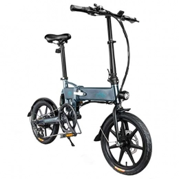 AZUNX Bicicleta Fiido - Bicicleta elctrica plegable de velocidad variable, de aleacin de aluminio, 250 W, de alta potencia, con batera de litio de 7, 8 Ah, gris