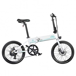 Fiido Bicicleta FIIDO Bicicleta eléctrica plegable D4S para adultos, 250 W, 36 V, bicicleta eléctrica plegable, 20 pulgadas, 80 km de recorrido (blanco)