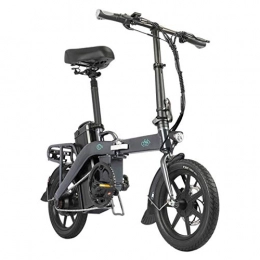 Fiido Bicicleta FIIDO Bicicleta eléctrica plegable L3, aleación de aluminio de alta calidad en calidad aeronáutica, bicicleta eléctrica para exteriores, color gris, 24, 2 kg, 350 W, 48 V, 14, 5 Ah, 23, 2 Ah, 36 km / h