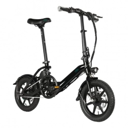 Fiido Bicicleta FIIDO D3PRO 250w Motor 7.5Ah Bicicleta de montaña Plegable eléctrica de 14 Pulgadas (Negro)